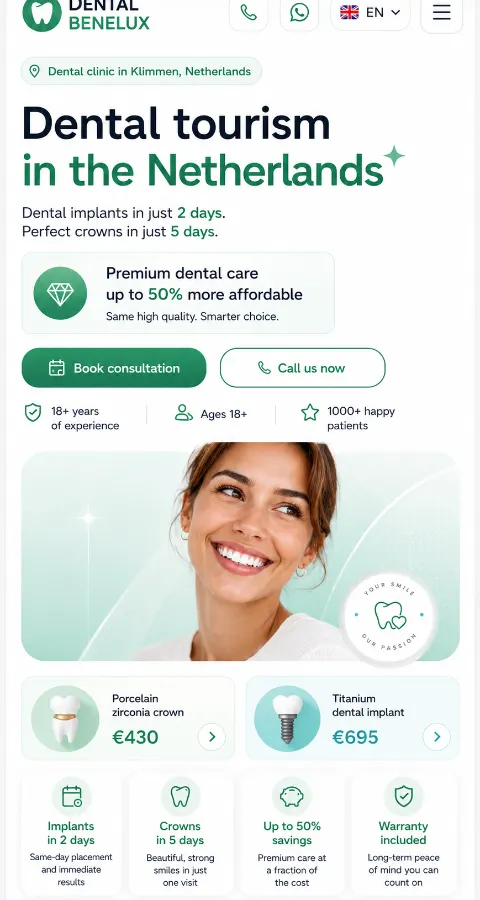 Dental Benelux — mobile