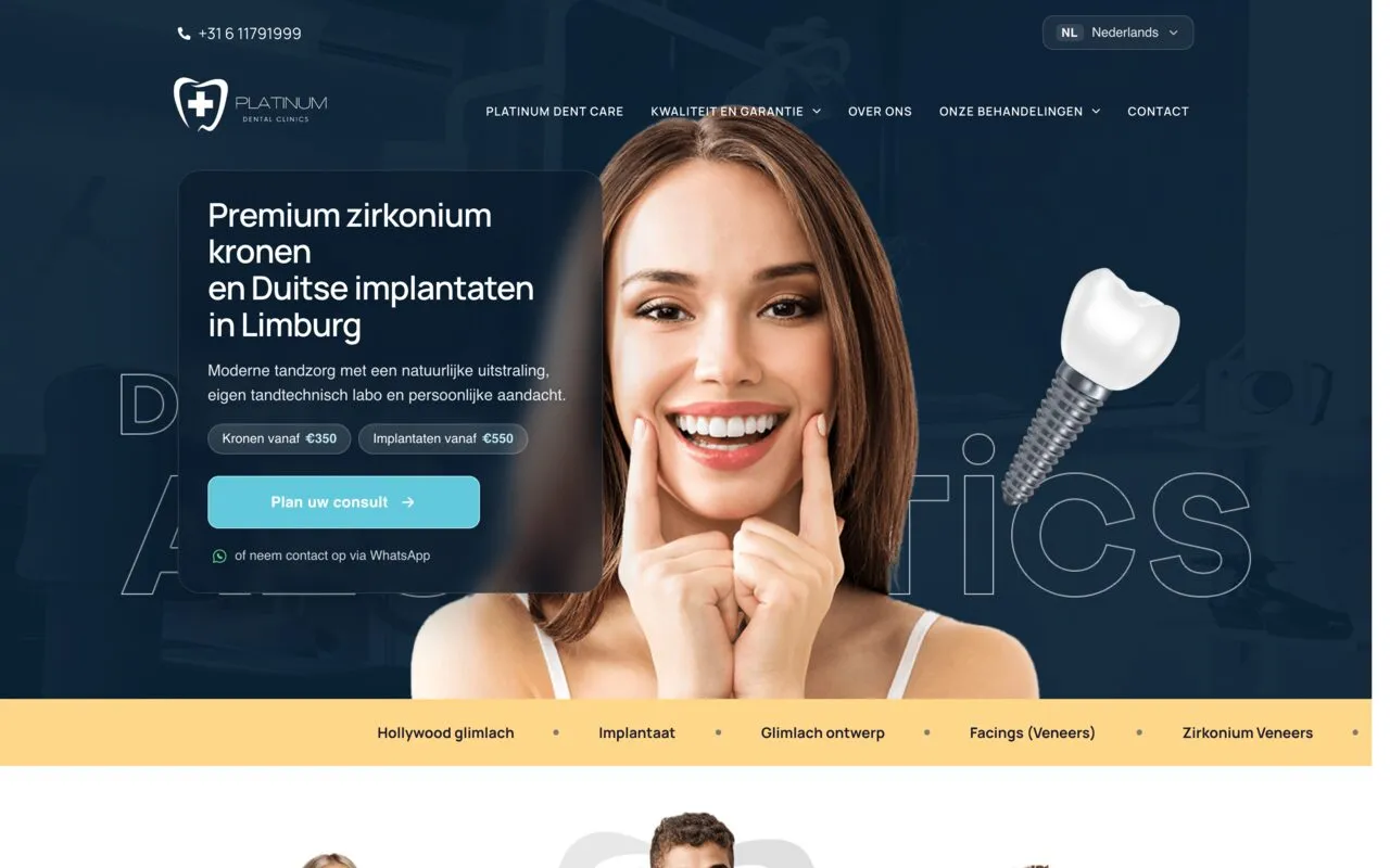 Dental Platinum — website