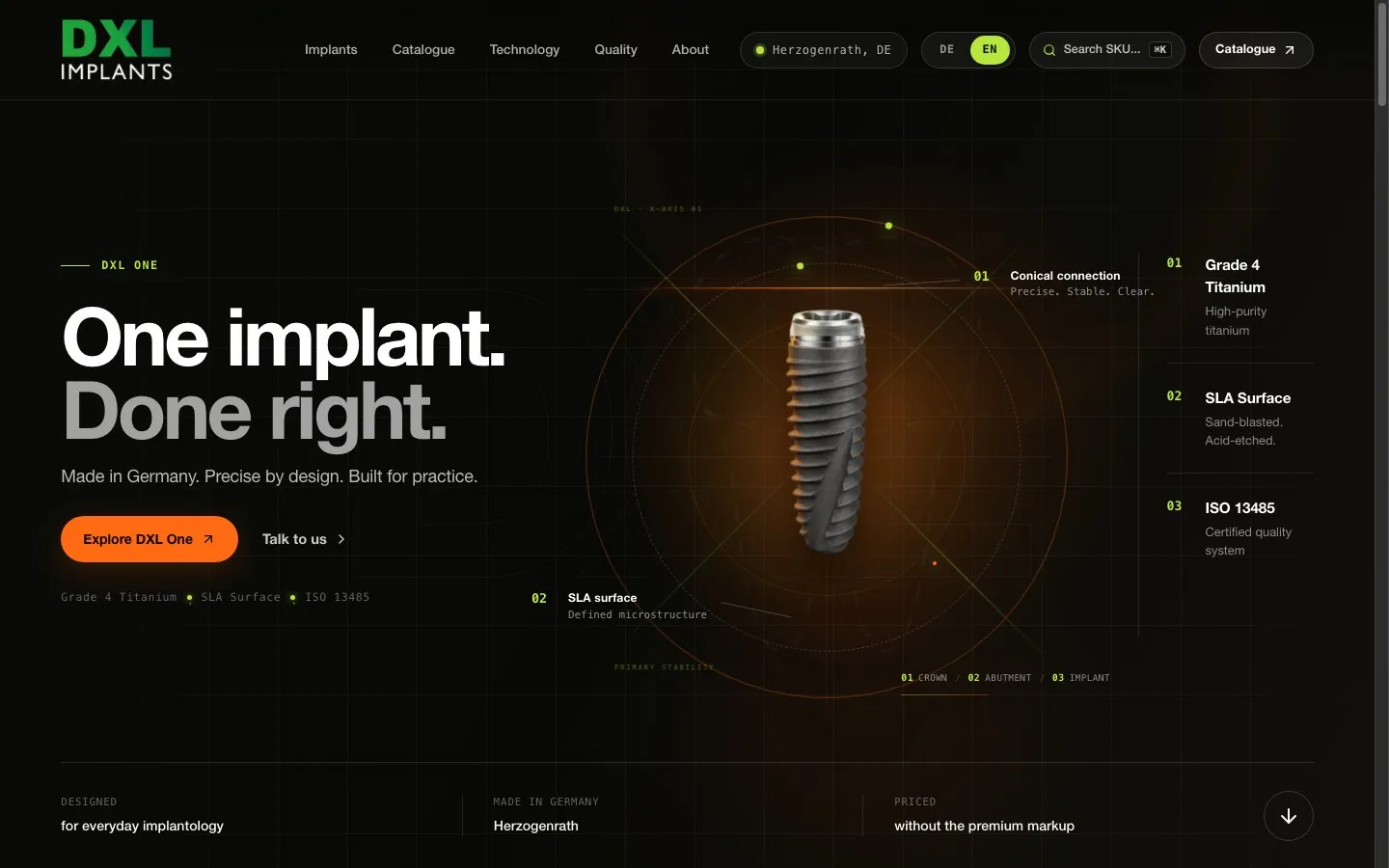 DXL Implants Germany — desktop