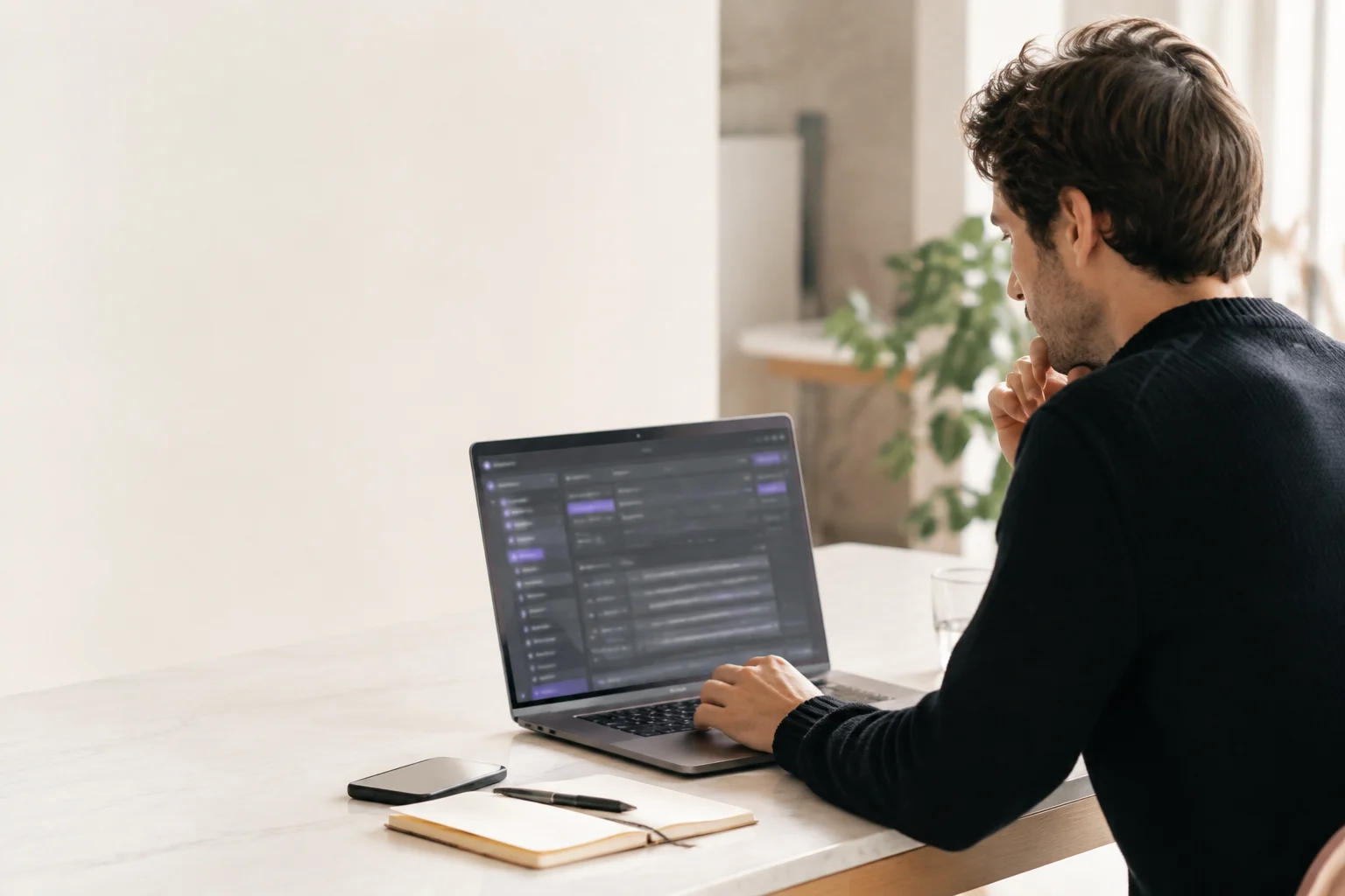 Web developer carrying out a security audit on a website