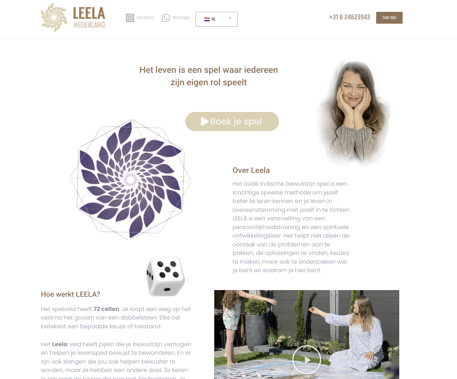 Leela Game Nederland - Interactive Landing Page