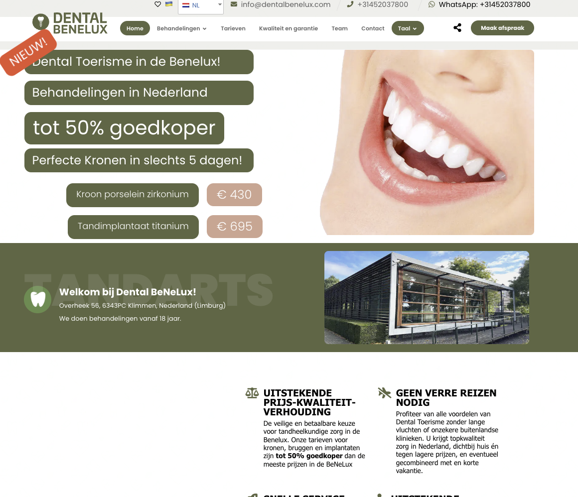 Dental BeNeLux - Dental Tourism Website